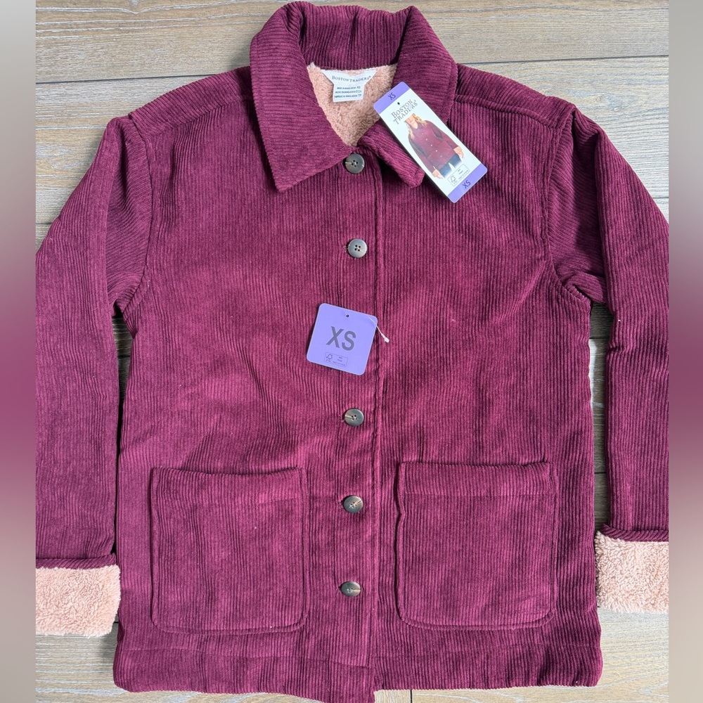 Boston Traders women's sherpa-lined corduroy jacket
